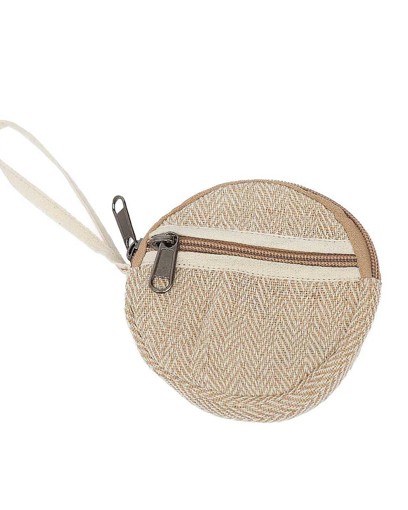 Natural Stripe Matchikada Coin Purse from Hilltribe Ontario