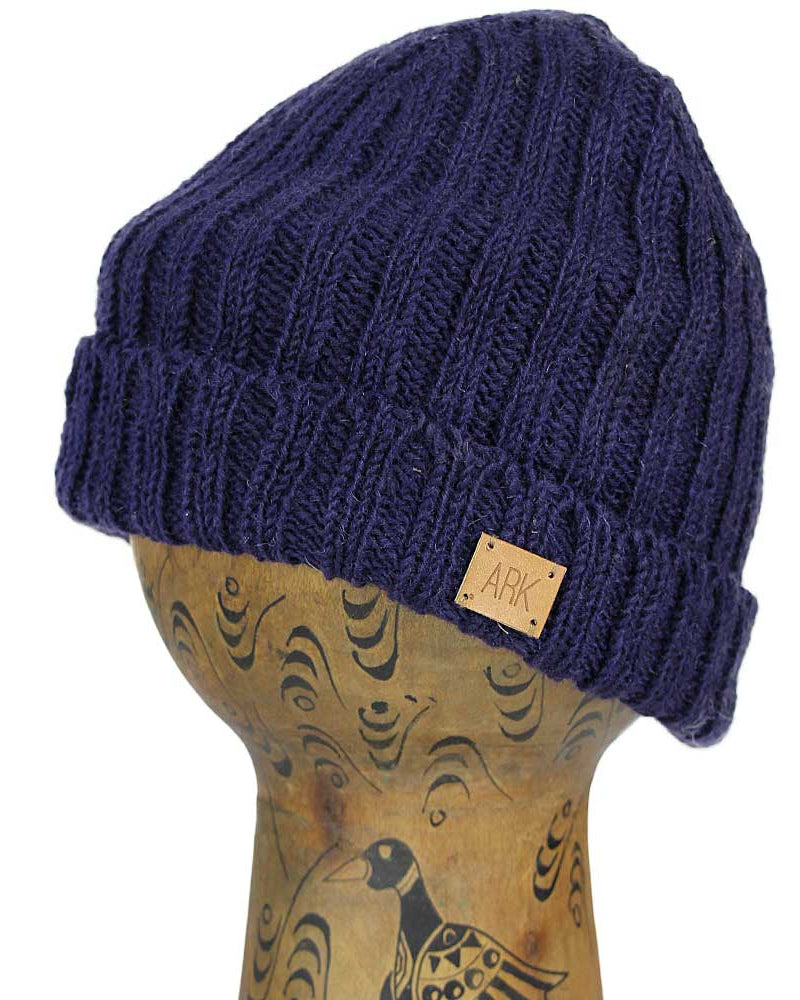 Navy Stan Cuff Hat from Hilltribe Ontario