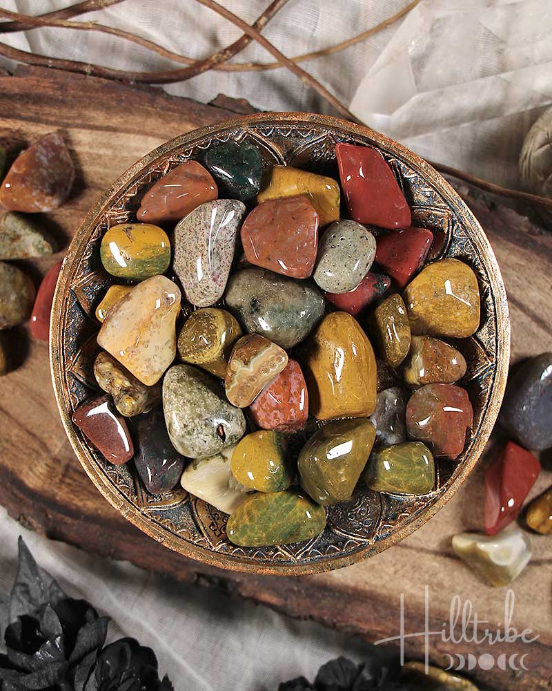 Ocean Jasper Tumbled | Hilltribe Ontario