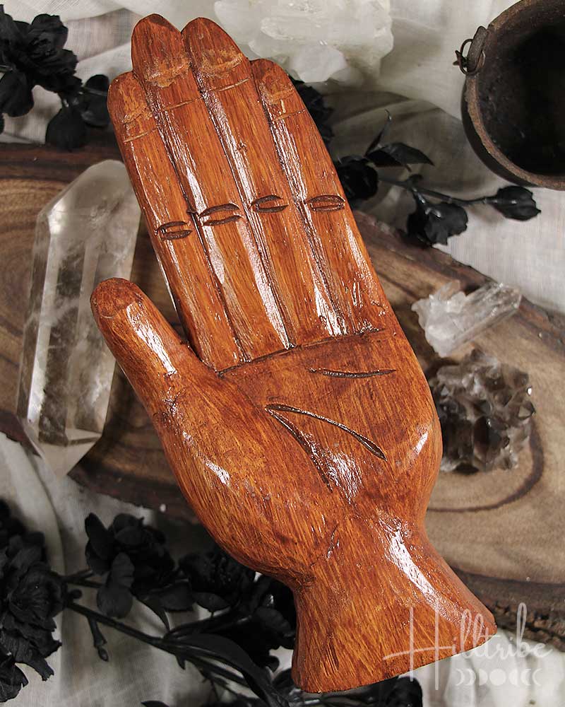 Offering Hand Wooden Incense Holder from Hilltribe Ontario