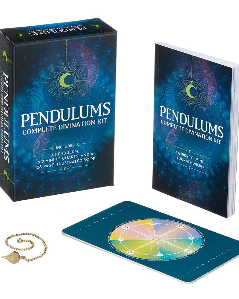 Pendulums Complete Divination Kit: A Pendulum, 8 Divining Charts and a 128-Page Illustrated Book from Hilltribe Ontario