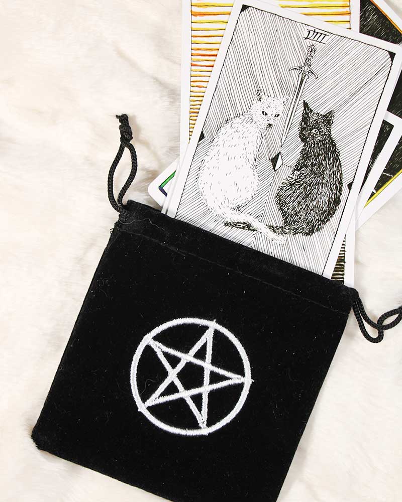 Pentacle Velvet Bag from Hilltribe Ontario