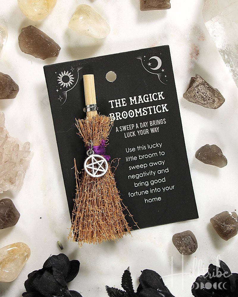 Pentagram Mini Magick Broomstick from Hilltribe Ontario