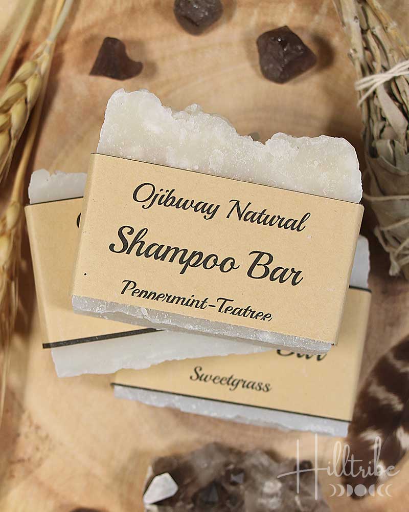 Peppermint + Teatree Natural Shampoo Bar from Hilltribe Ontario