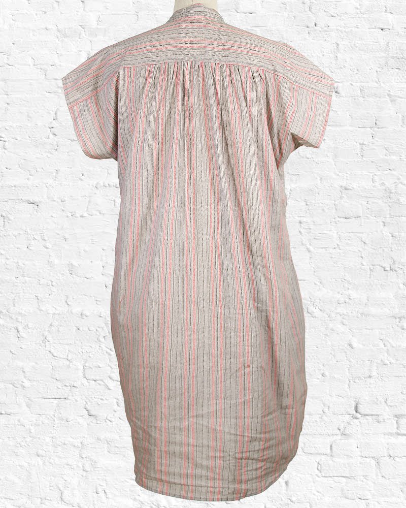 Pink Lines Cotton Chelsea Tunic from Hilltribe Ontario
