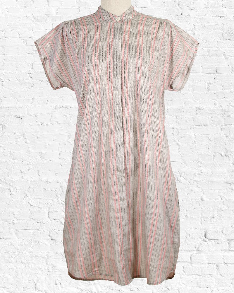 Pink Lines Cotton Chelsea Tunic from Hilltribe Ontario