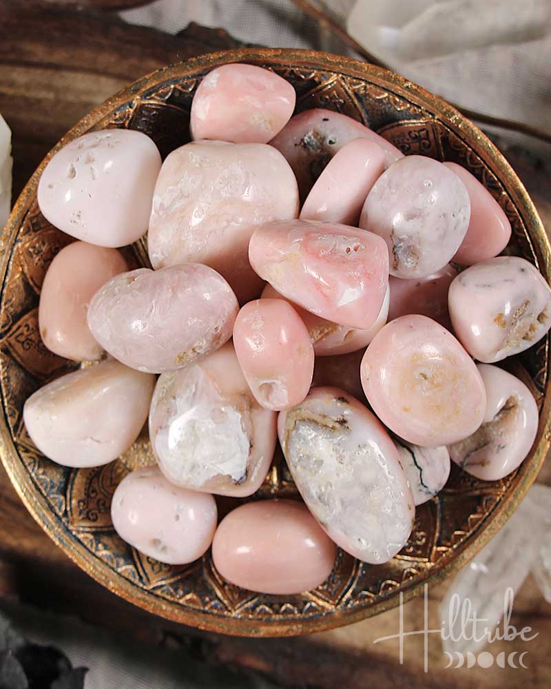 Pink Opal Tumbled from Hilltribe Ontario