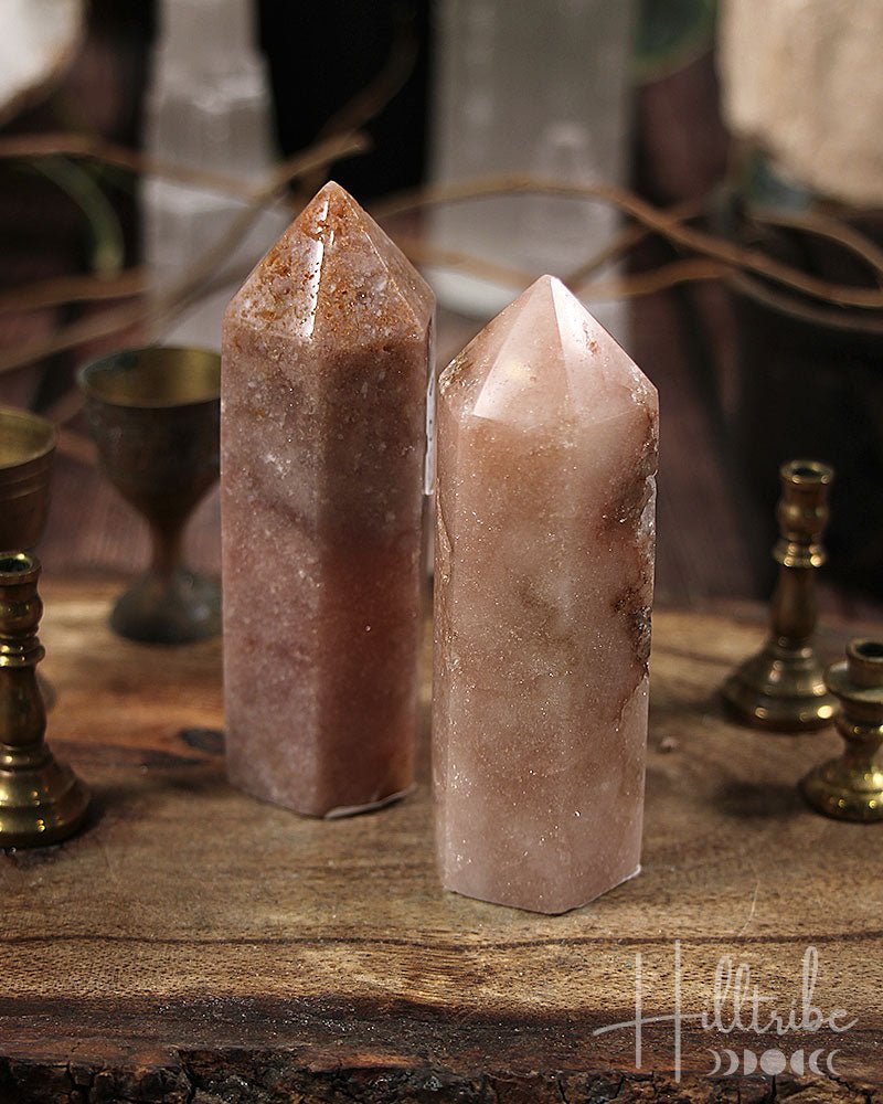 Pink Rose Amethyst Obelisk from Hilltribe Ontario