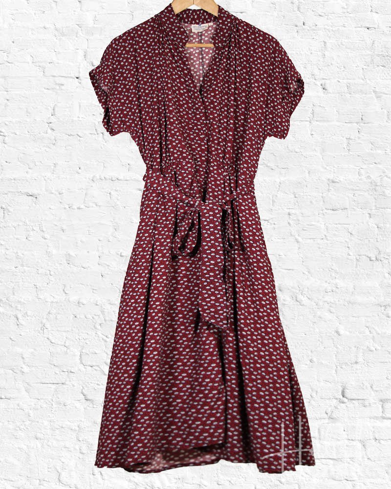 Plum Dots Victoria Dress from Hilltribe Ontario