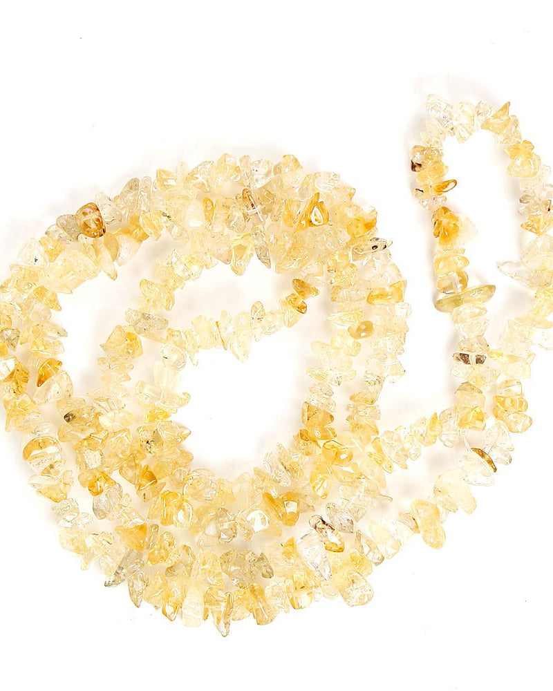Power Citrine Chip Necklace 36" from Hilltribe Ontario