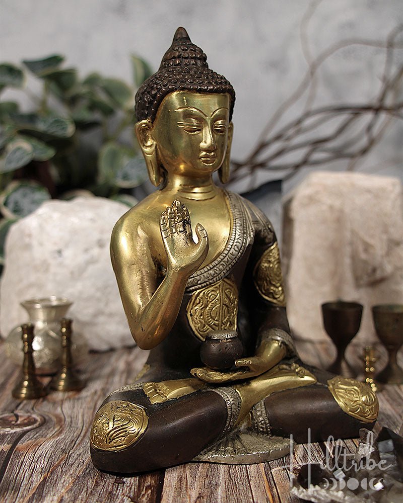 Protection Buddha Murti 8" from Hilltribe Ontario