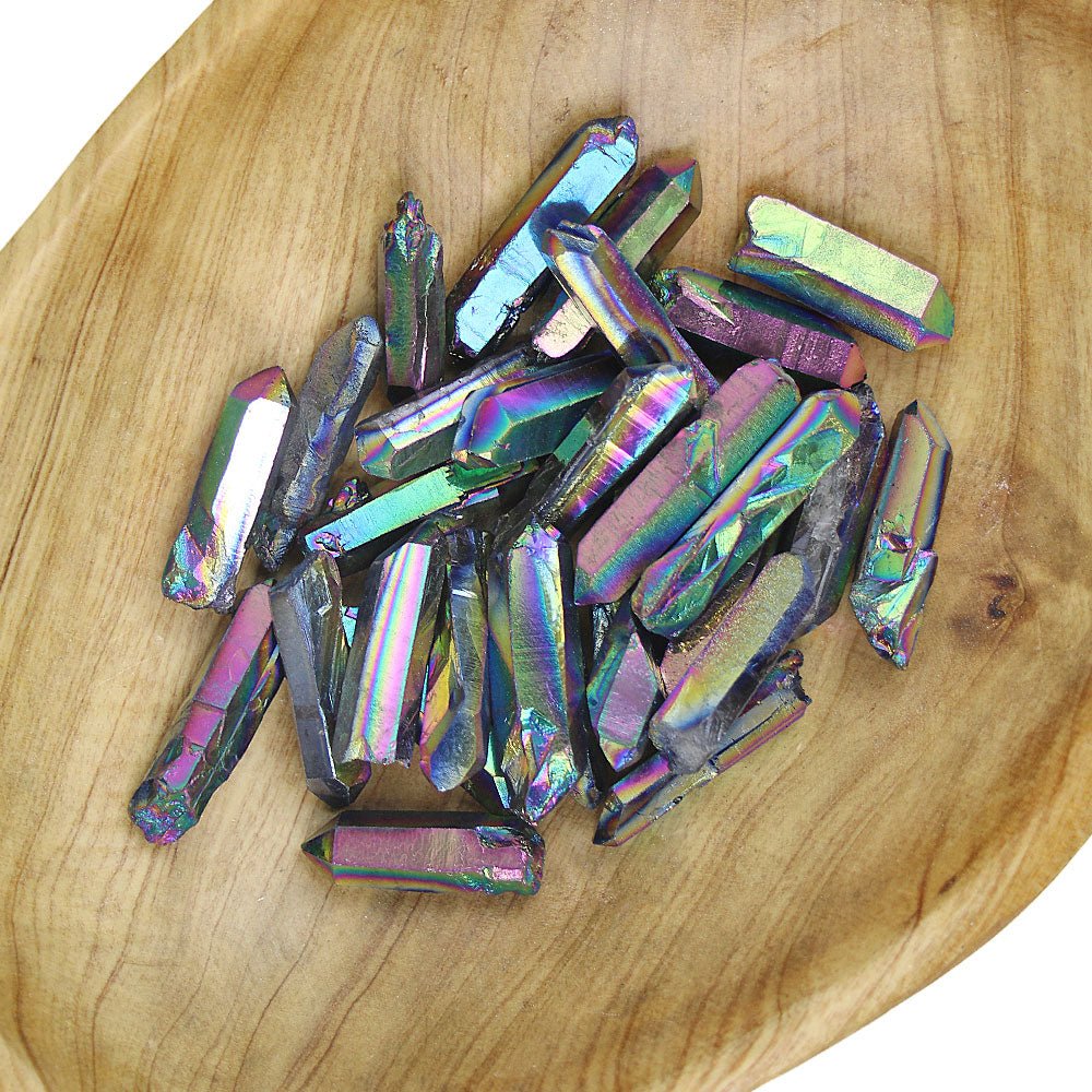 Rainbow Aura Quartz Point from Hilltribe Ontario