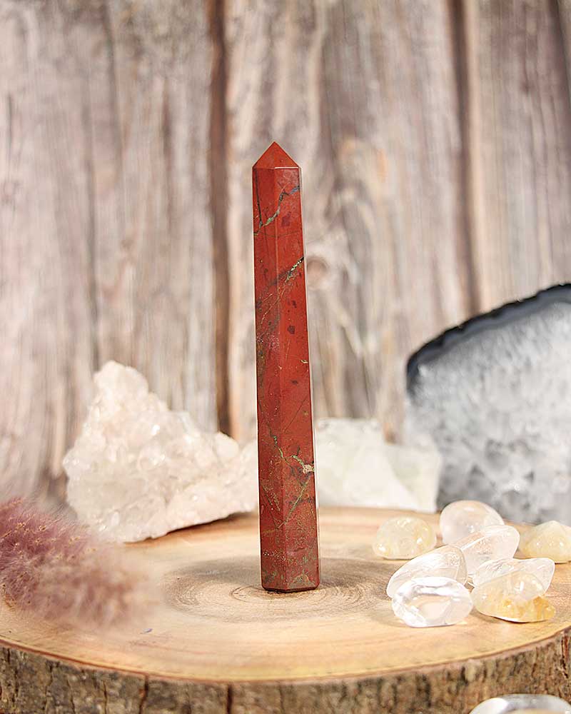 Red Jasper Obelisk from Hilltribe Ontario