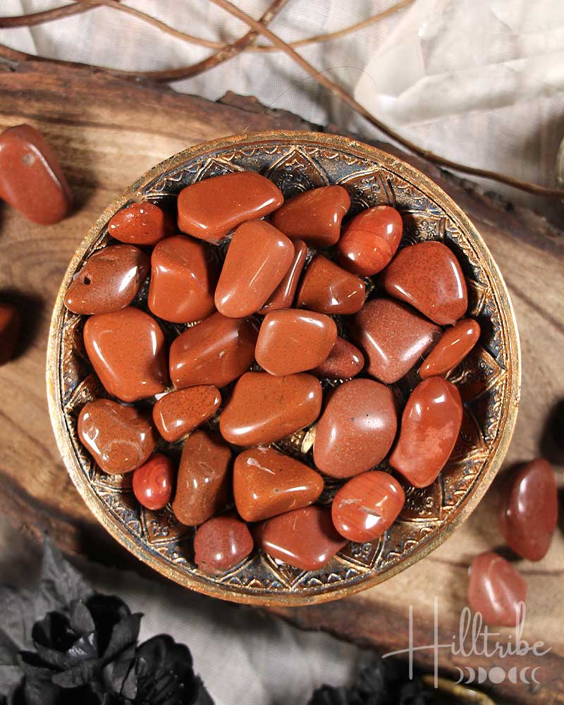 Red Jasper Tumbled from Hilltribe Ontario