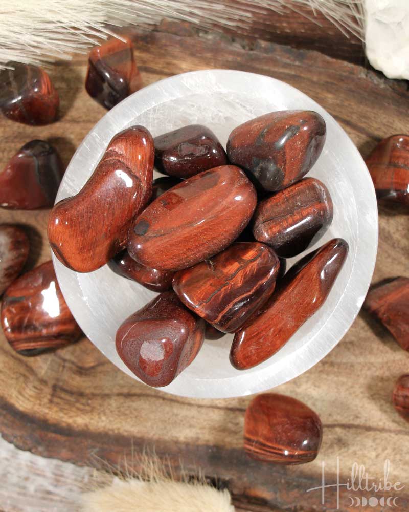 Red Tiger Eye Tumbled from Hilltribe Ontario