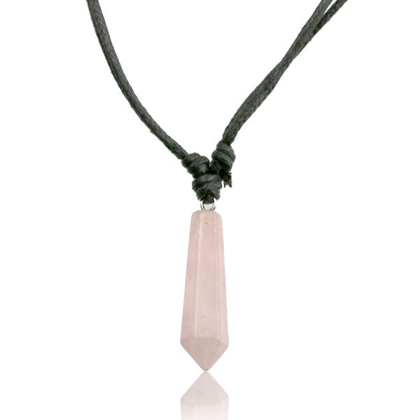 Rose Quartz Drop Adjustable Necklace from Hilltribe Ontario