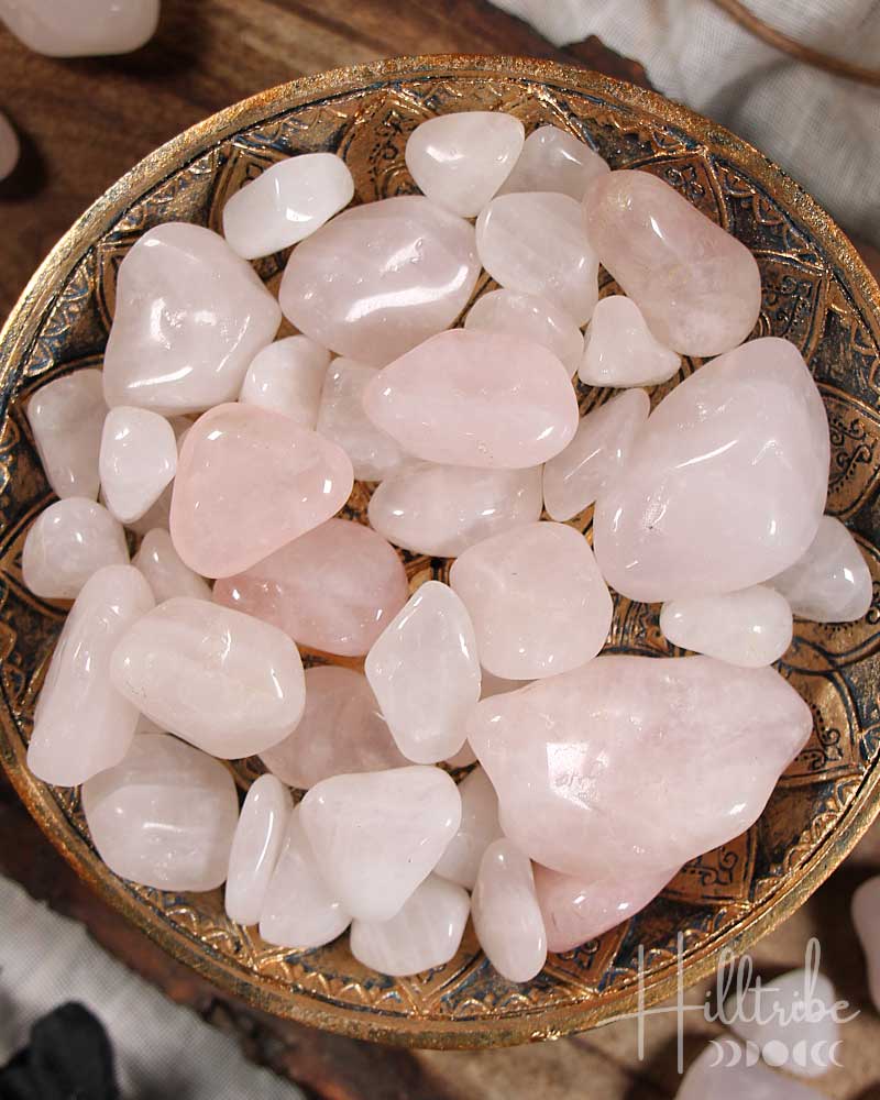 Rose Quartz Tumbled from Hilltribe Ontario