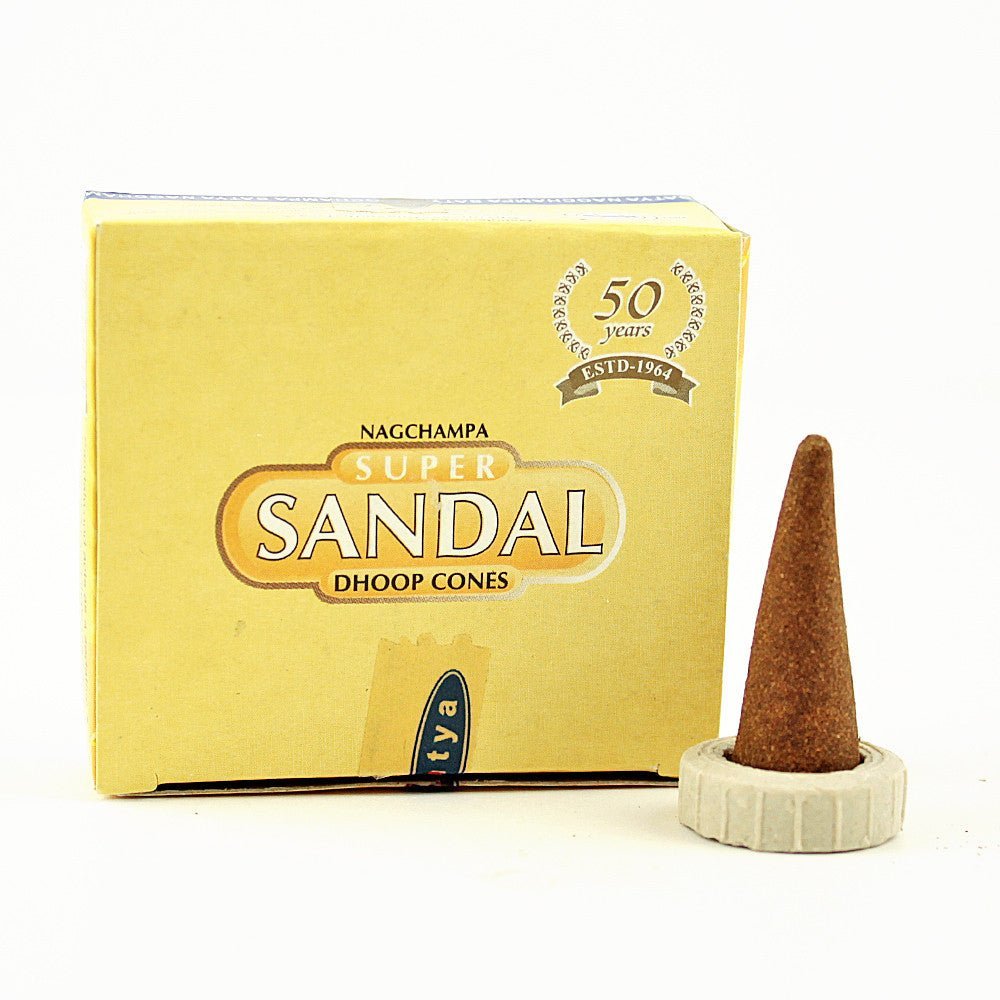 Satya Super Sandal Incense Cones from Hilltribe Ontario