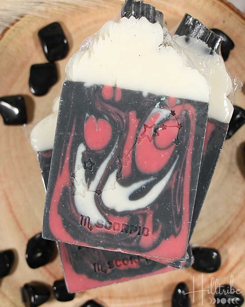 Scorpio Crystal Zodiac Artisinal Handmade Soap from Hilltribe Ontario