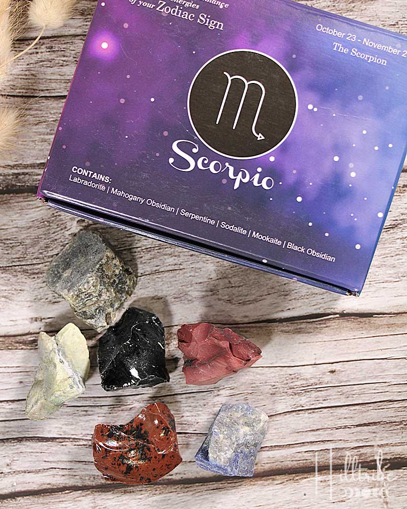 Scorpio Zodiac Natural Crystal Kit from Hilltribe Ontario