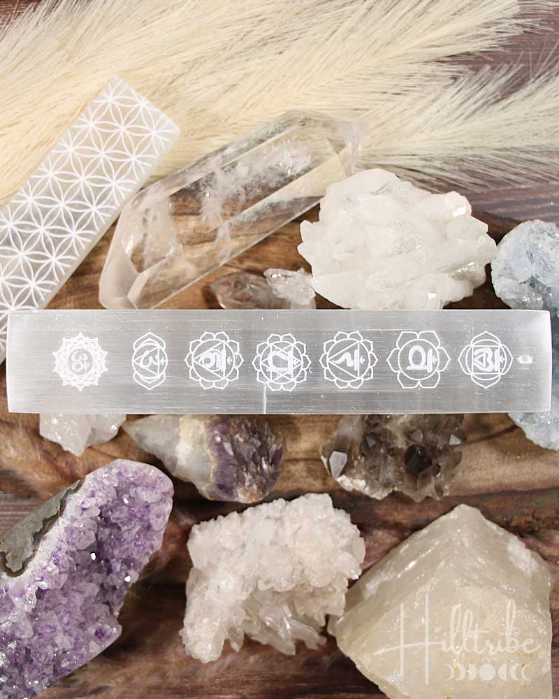 Selenite Chakra Incense Holder from Hilltribe Ontario