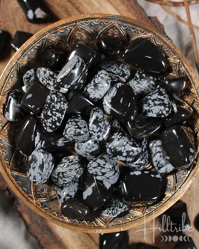 Snowflake Obsidian Tumbled from Hilltribe Ontario