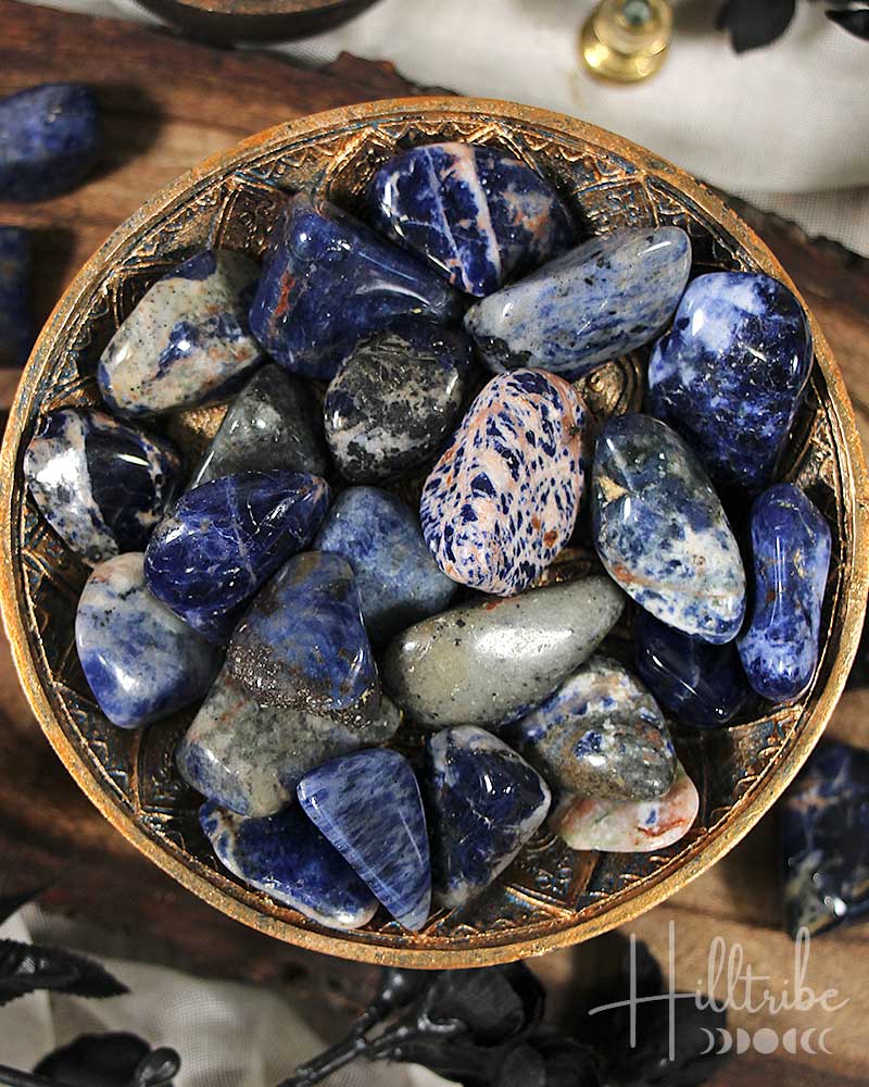 Sodalite Tumbled from Hilltribe Ontario