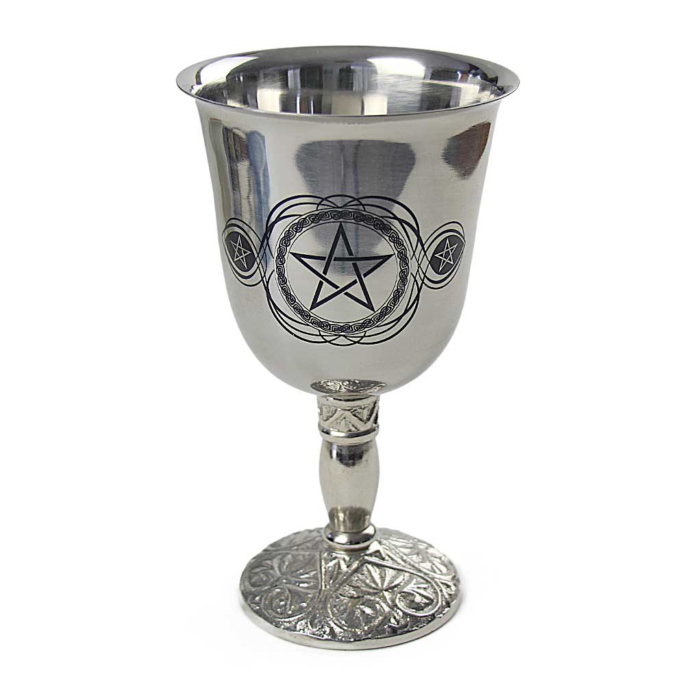 Stainless Steel Pentacle Chalice from Hilltribe Ontario
