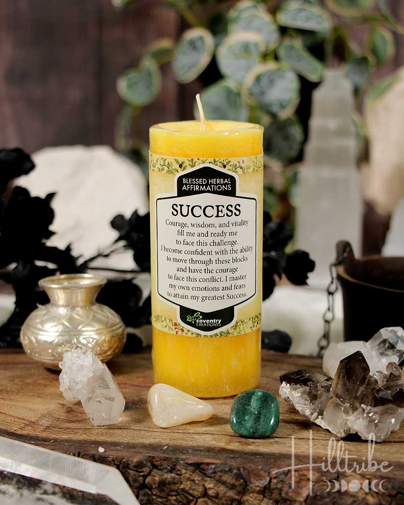 Success Affirmation Candle from Hilltribe Ontario