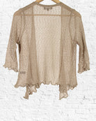 Taupe Open Tie Cardigan from Hilltribe Ontario