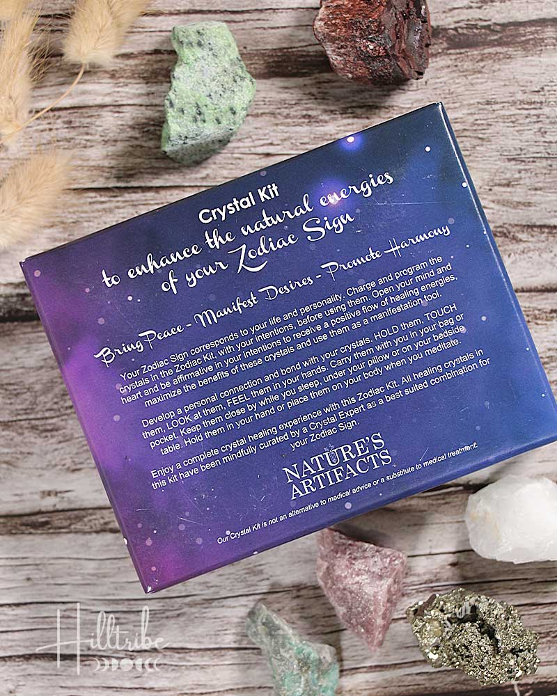 Taurus Zodiac Natural Crystal Kit from Hilltribe Ontario