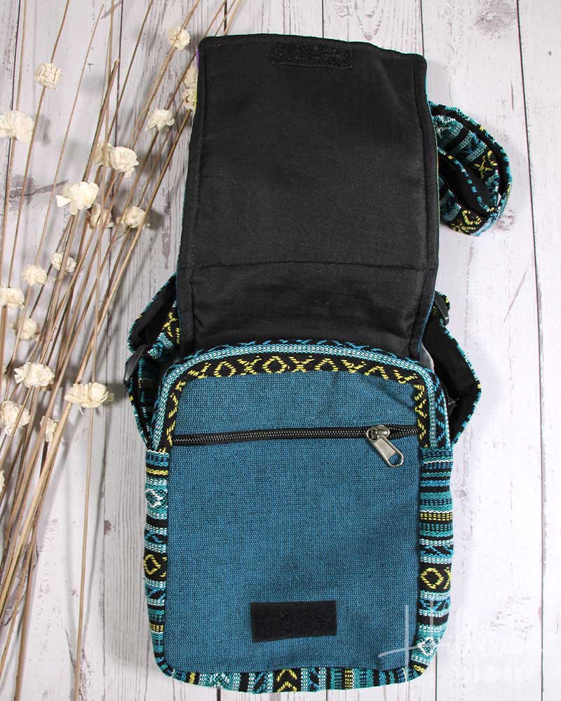 Teal Alice Small Crossbody Bag from Hilltribe Ontario