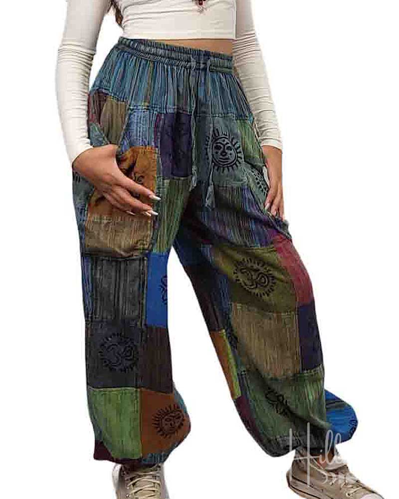 Teal Bahlku Pants from Hilltribe Ontario