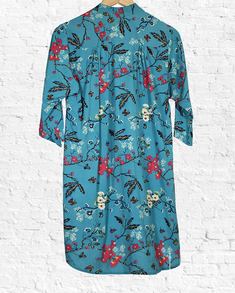 Teal Blue Cassidy Tunic from Hilltribe Ontario
