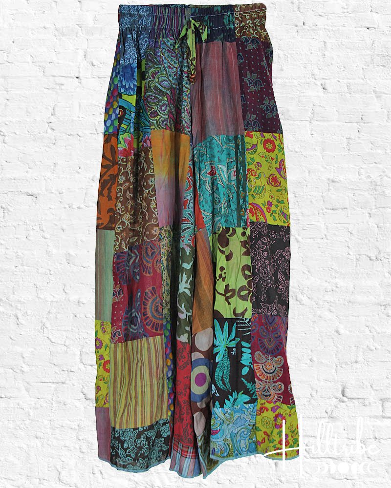 Teal Picasa Wide Leg Pants from Hilltribe Ontario