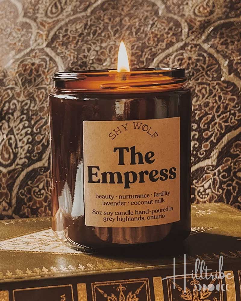 The Empress Shy Wolf Candle from Hilltribe Ontario