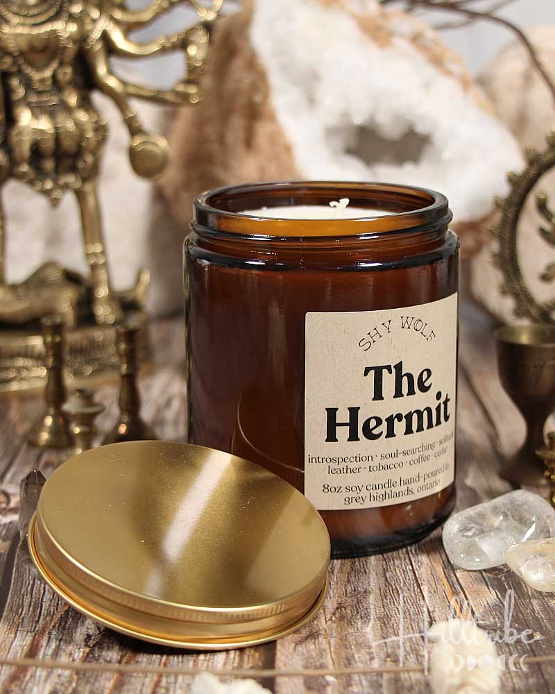 The Hermit Shy Wolf Candle from Hilltribe Ontario