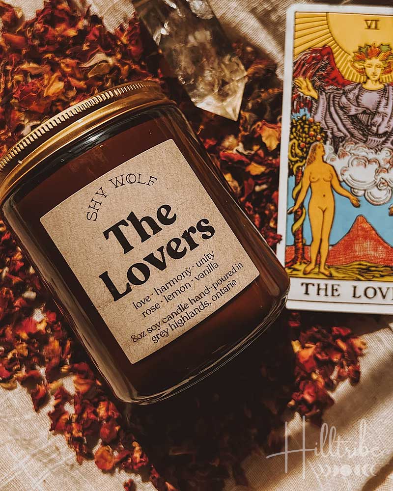 The Lovers Shy Wolf Candle from Hilltribe Ontario