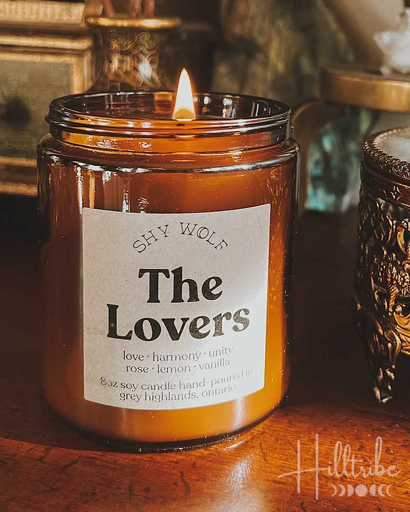 The Lovers Shy Wolf Candle from Hilltribe Ontario