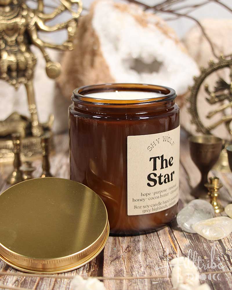 The Star Shy Wolf Candle from Hilltribe Ontario