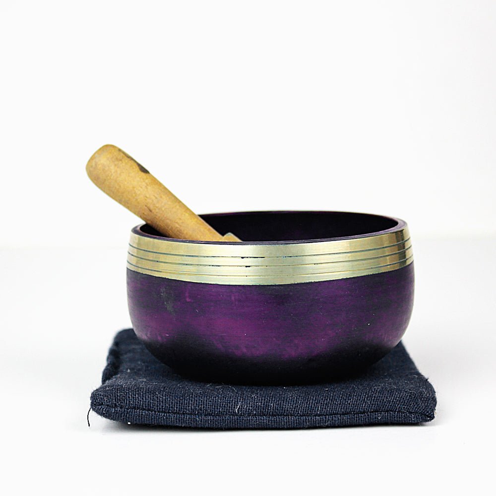 Third Eye Chakra (Cobalt) Singing Bowl Gift Set Small from Hilltribe Ontario