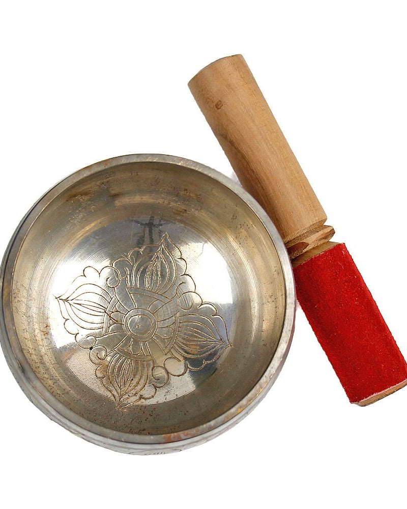 Three Element Medium Singing Bowl (Copper/Silver/Brass) from Hilltribe Ontario
