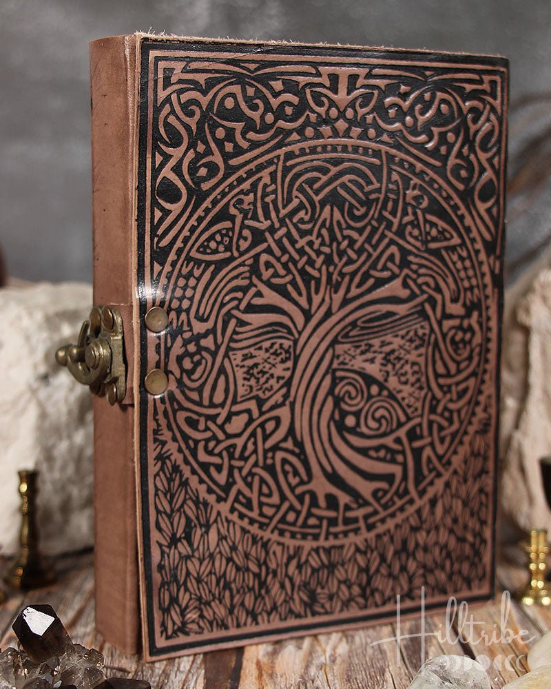 Tree of Life Leather Journal from Hilltribe Ontario