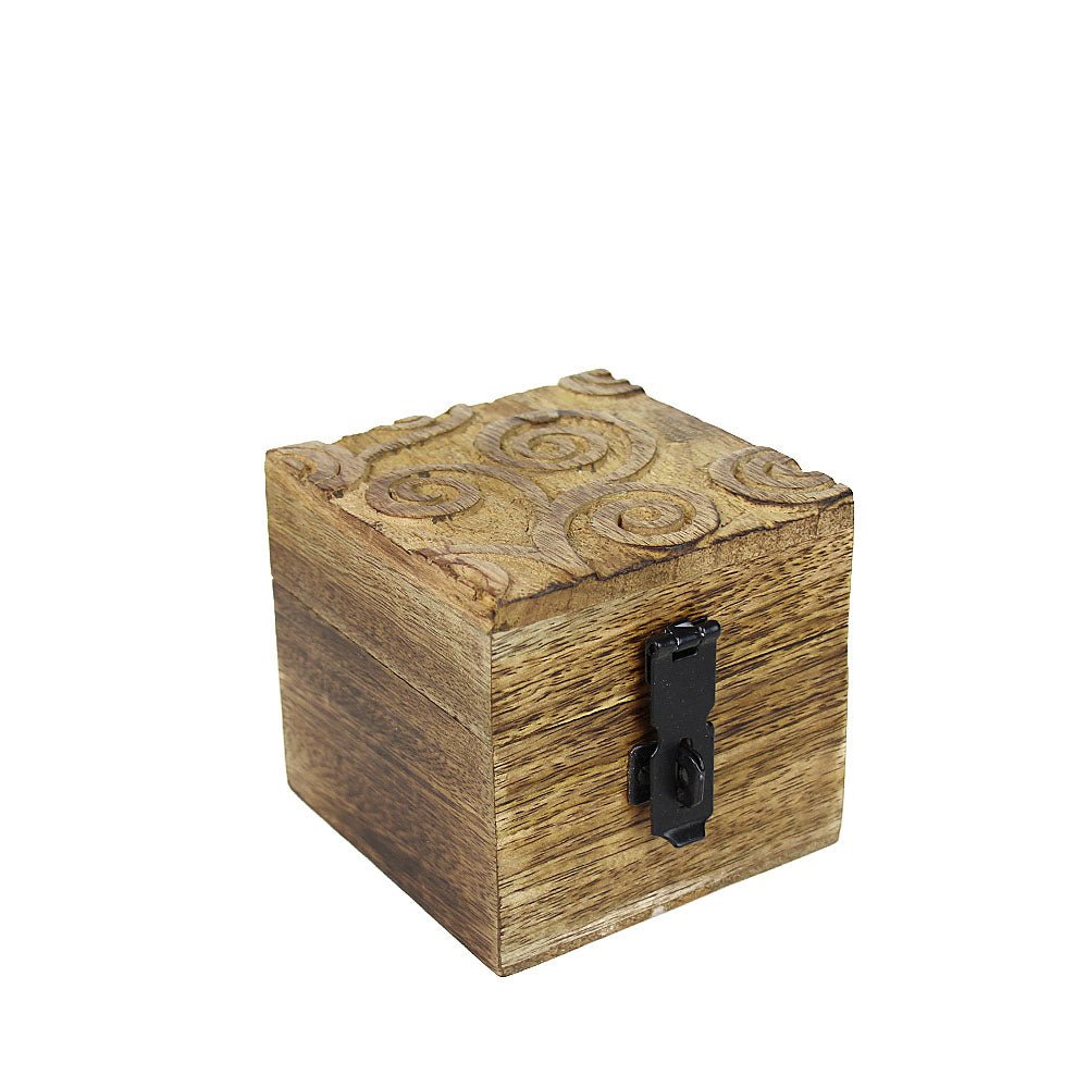 Tree of Life Mango Wood Trinket Box from Hilltribe Ontario