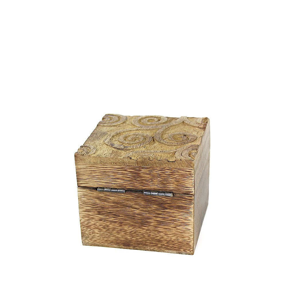 Tree of Life Mango Wood Trinket Box from Hilltribe Ontario