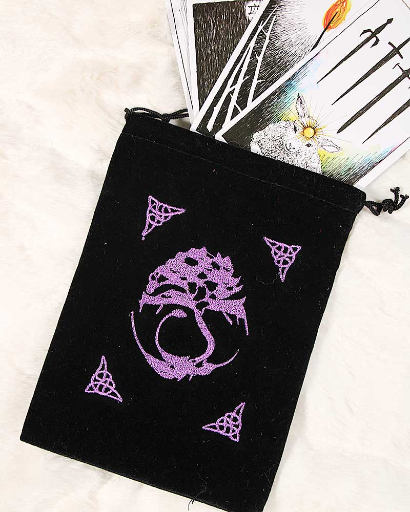Tree of Life Velvet Tarot/Oracle Bag from Hilltribe Ontario
