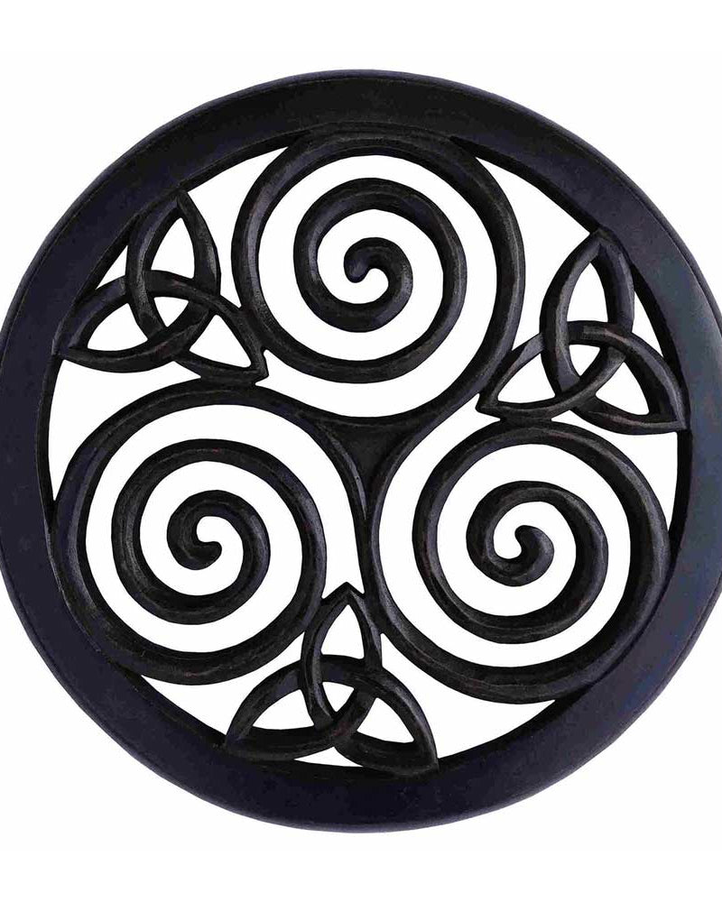 Triskelion Wood Wall Art from Hilltribe Ontario