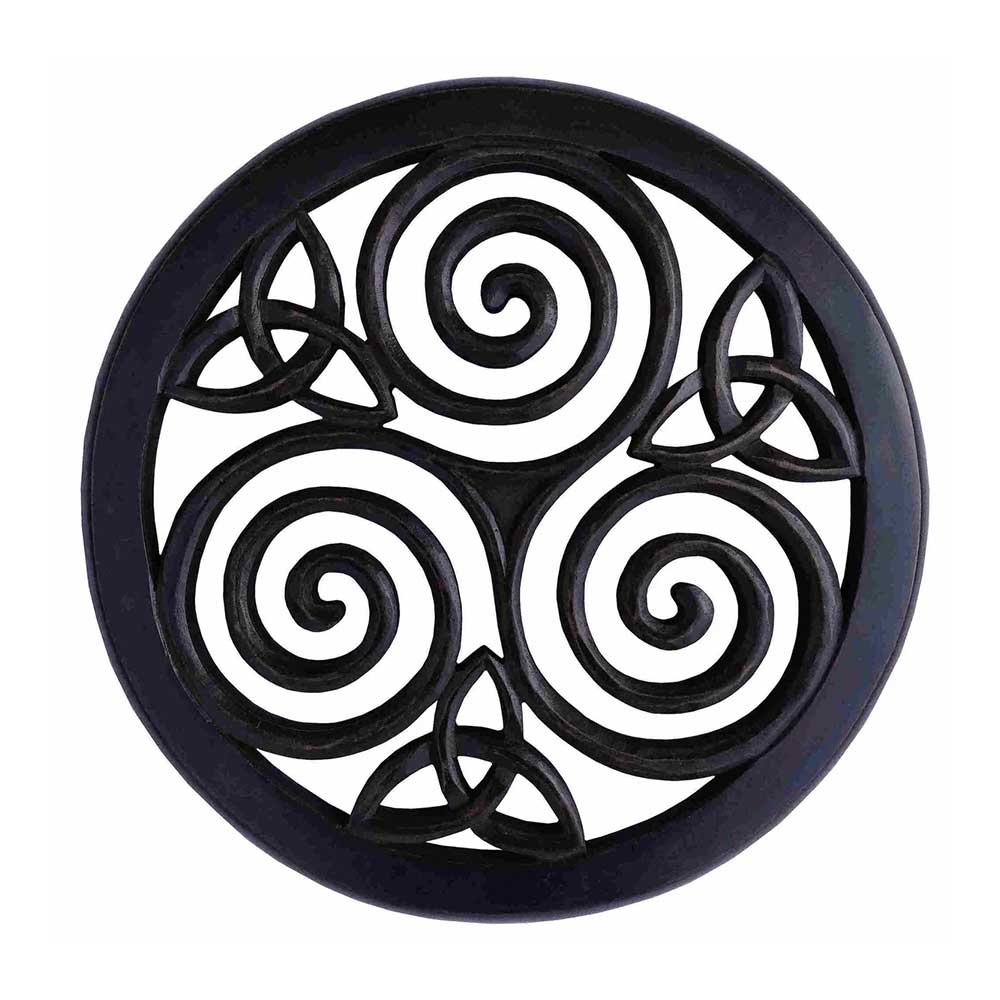 Triskelion Wood Wall Art from Hilltribe Ontario