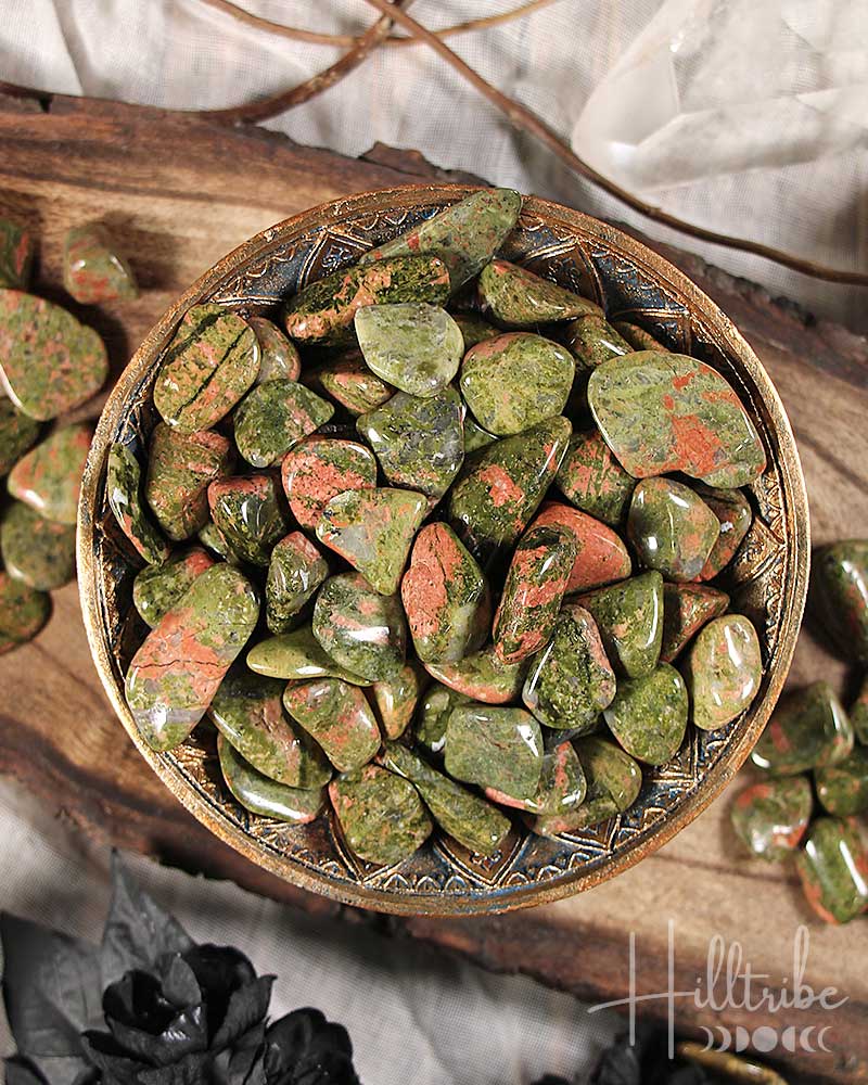 Unakite Tumbled from Hilltribe Ontario