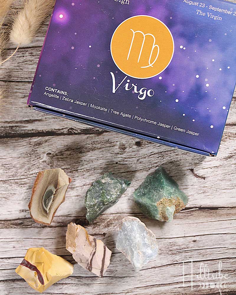 Virgo Zodiac Natural Crystal Kit from Hilltribe Ontario